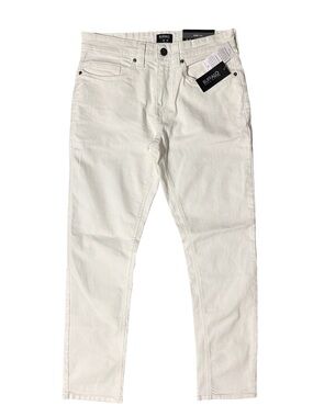 Buffalo David Bitton Men’s White Slim Ash Straight Jeans- Size 30x30